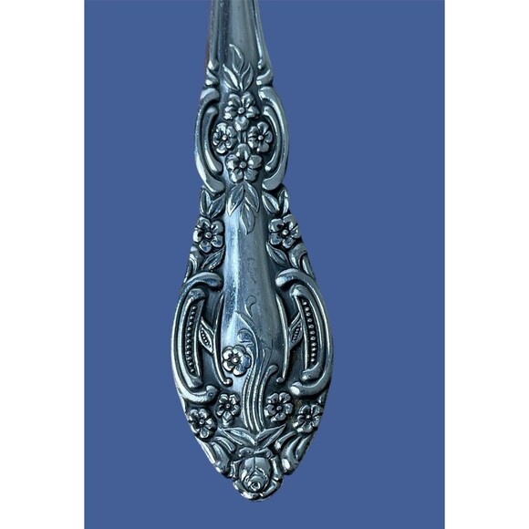 Springtime Stainless Pierced Pie Server Floral Mid-Century VTG Grandmillennial - Picture 3 of 7